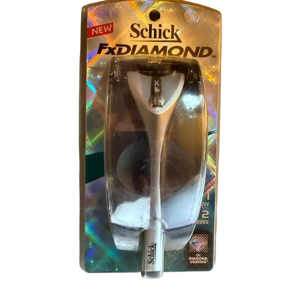 Schick FX Diamond Razor 2 blades Cartridges Shaver Handle fit Tracer Performer